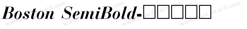 Boston SemiBold字体转换